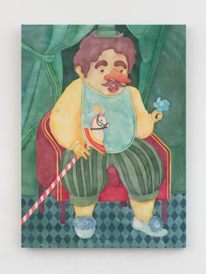 Orkideh Torabi The Nose Knows, 2024 Dye on canvas  45 1/8 x 33 1/2 x 1 3/8 in 114.5 x 85 x 3.5 cm (OTO24.029)