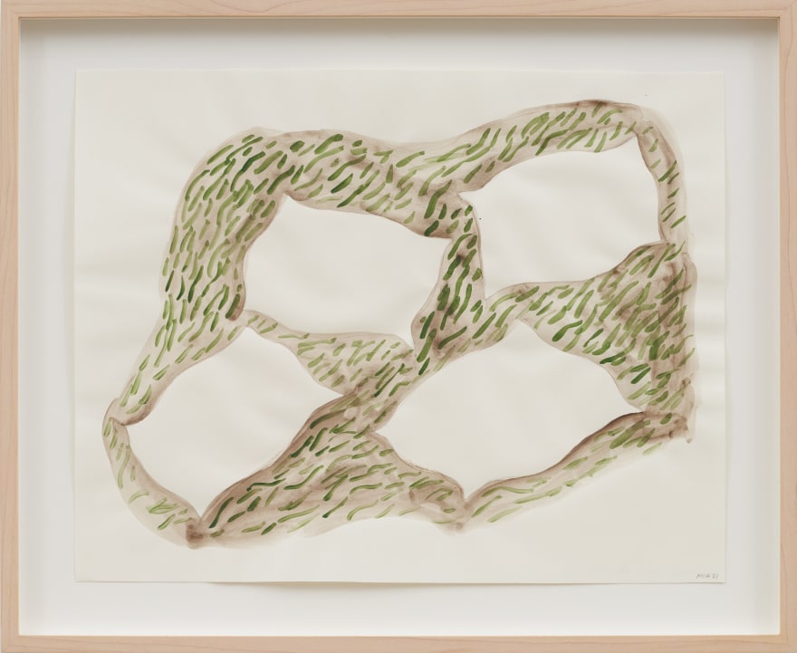 Mia Enell Pillows, 2021 Paper, pencil, watercolor 11 x 14 in 27.9 x 35.6 cm (unframed) 43,5 x 36,5 cm (framed) (MEN23.016)