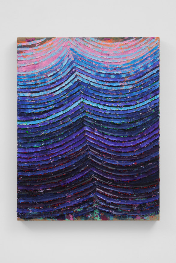 Andrew Dadson Blue Wave Right, 2023 Oil and acrylic on linen 31 3/8 x 24 1/2 x 2 1/2 in 79.7 x 62.2 x 6.3 cm (ADA23.022)