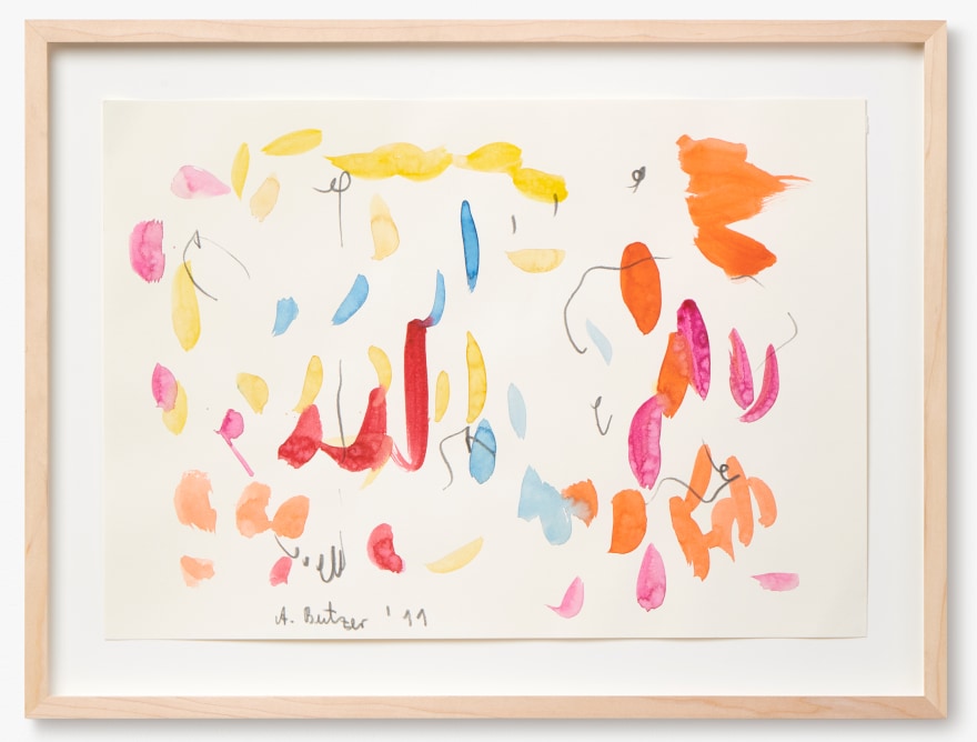 Andr&eacute; Butzer, Untitled, 2011. Water Color and Graphite on Paper, 11 3/4 x 16 1/2 in, 30 x 42 cm (AB11.018)