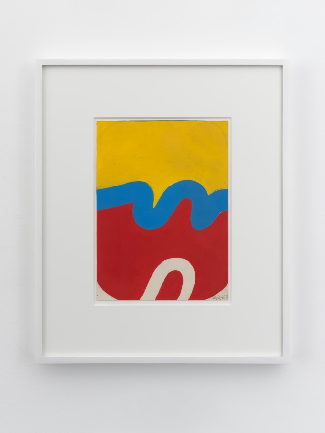 Georg Karl Pfahler
Untitled (Tex Series), 1963
Signed and dated on recto
Annotated, signed, and dated on verso
Mixed media on paper
9 7/8 x 7 1/4 in (unframed)
25.2 x 18.4 cm (unframed)
(GKA25.010)