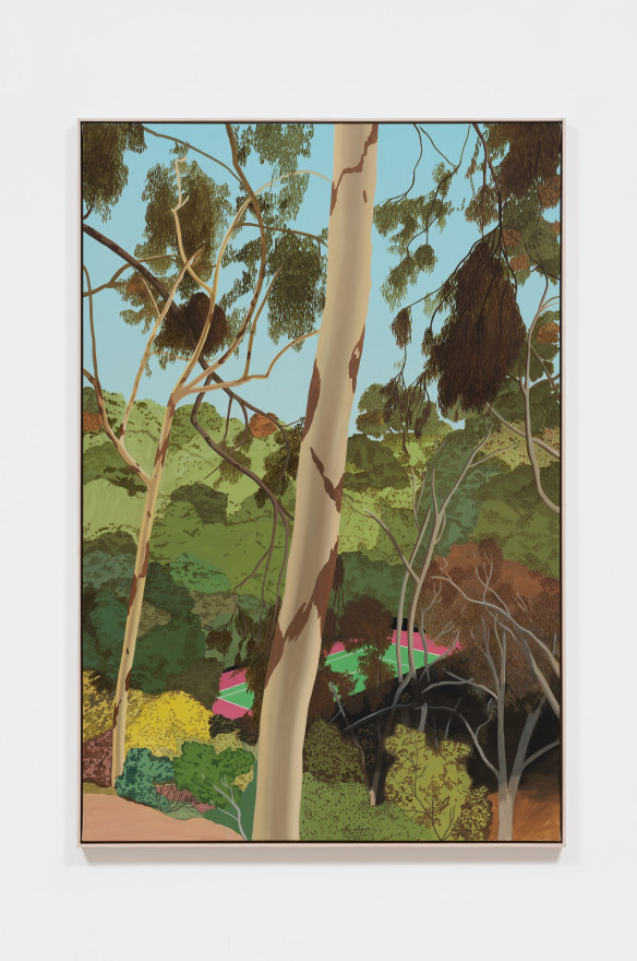 Jake Longstreth Beachwood Canyon I, 2022 Oil on muslin 61 x 41 in (framed) 154.9 x 104.1 cm (framed) (JLO22.053)