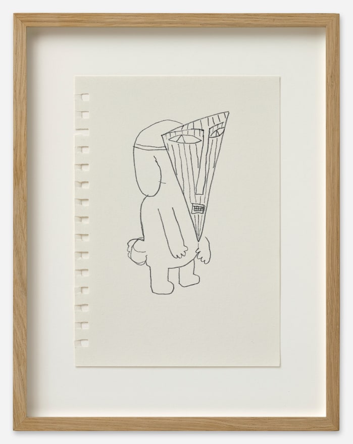 Stefan Rinck Untitled, 2022 Ink on drawing notebook paper 8 1/4 x 5 1/2 in (unframed) 21 x 14 cm (unframed)&nbsp; 11 3/4 x 9 1/8 x 1 1/8 in (framed) 30 x 23 x 3 cm (framed) (SRI22.031)