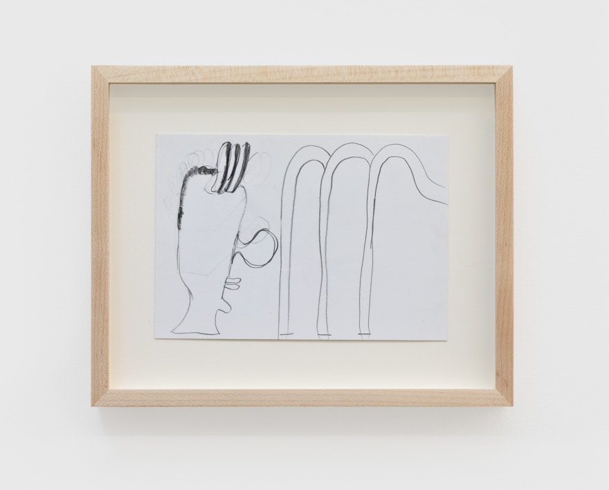 Ulrich Wulff, Untitled, 2019, Graphite on paper, 7 3/4 x 8 in (19.7 x 20.3 cm), UWU19.018