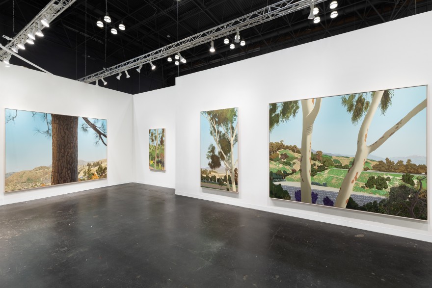 Installation view of Jake Longstreth, LA Fitness, The Armory Show (September 8 - 11, 2022), Nino Mier Gallery.