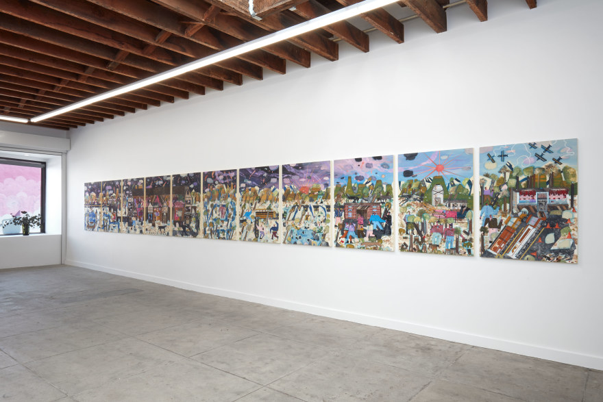 Installation View of Andrea Joyce Heimer, 24 Hours in Great Falls, Montana (March 26 - April 30, 2022) Nino Mier Gallery, Glassell, LA