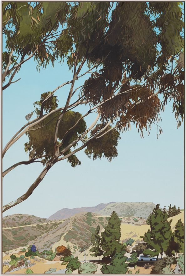 Jake Longstreth Griffith Park , 2023 Oil on muslin in artist frame 85 x 57 in 215.9 x 144.8 cm (JLO23.002)