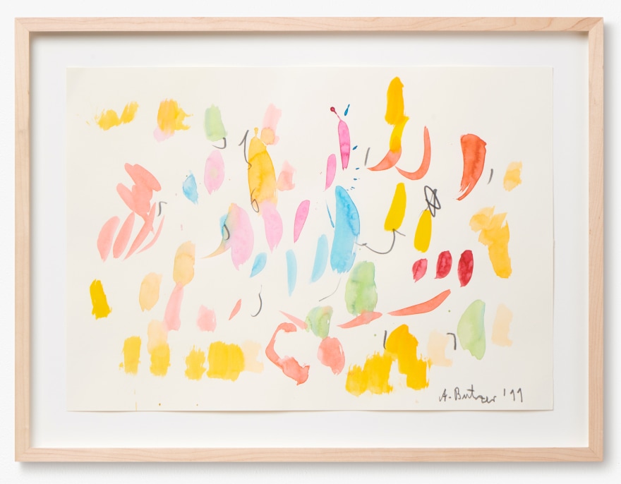 Andr&eacute; Butzer, Untitled, 2011. Water Color and Graphite on Paper, 11 3/4 x 16 1/2 in, 30 x 42 cm (AB11.007)