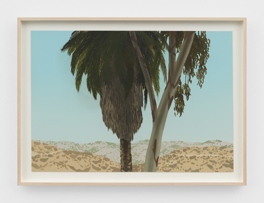Jake Longstreth Untitled, 2022 Oil on paper 16 1/2 x 22 1/2 in (framed) 41.9 x 57.1 cm (framed) (JLO22.020)