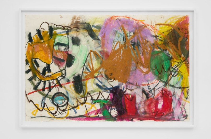 Anke Weyer Untitled, 2021 Soft pastel on paper 43 1/8 x 29 x 1 5/8 in (framed) 109.4 x 73.5 x 4.2 cm (framed) (AWE21.007)