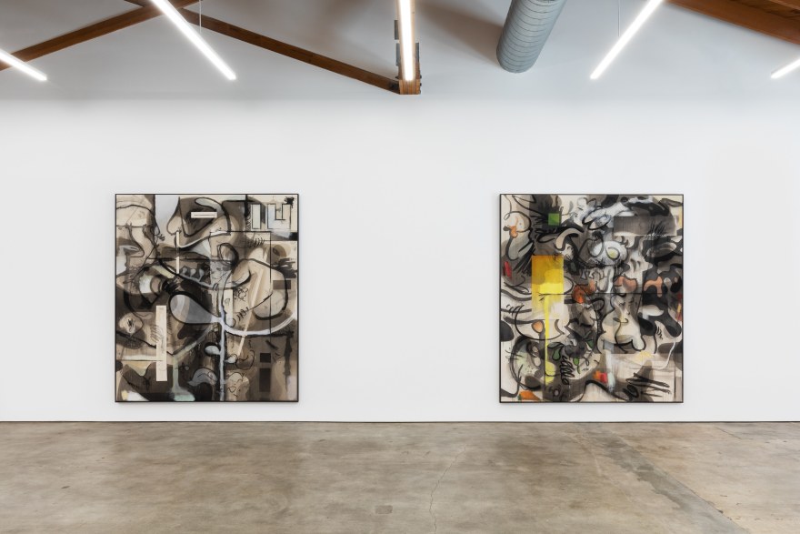 Installation View 5 of Jan-Ole Schiemann's Paintings Have Feelings Too (February 15&ndash;March 13, 2020). Nino Mier Gallery, Los Angeles, CA