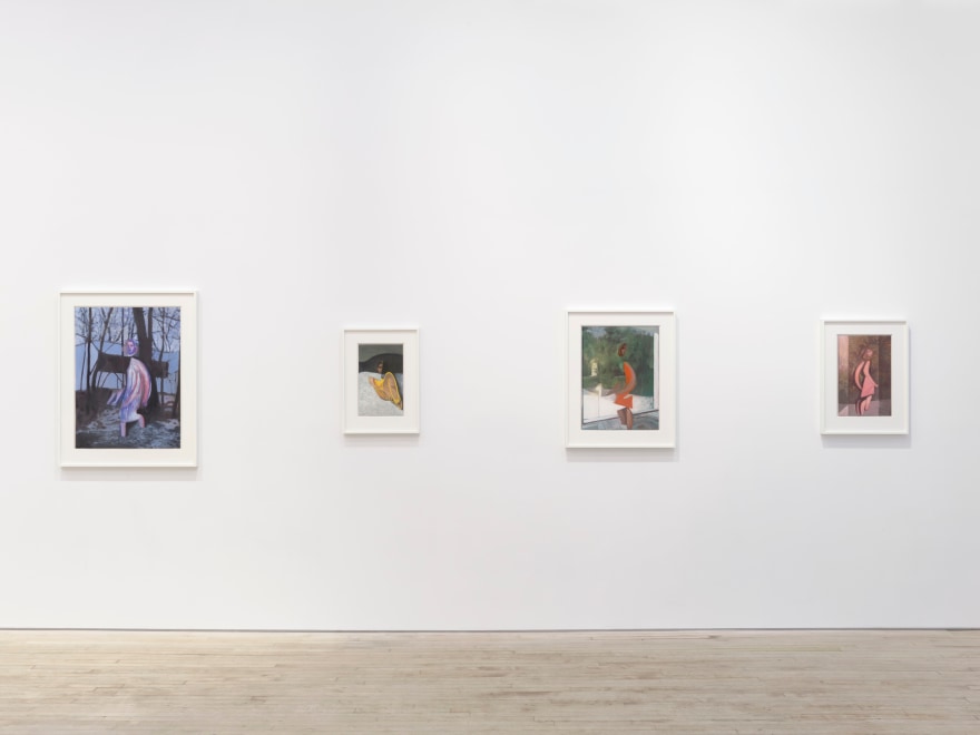 Installation view of Jonathan Wateridge, Works on Paper, Nino Mier Gallery, Tribeca, September 5 &ndash; October 18, 2025