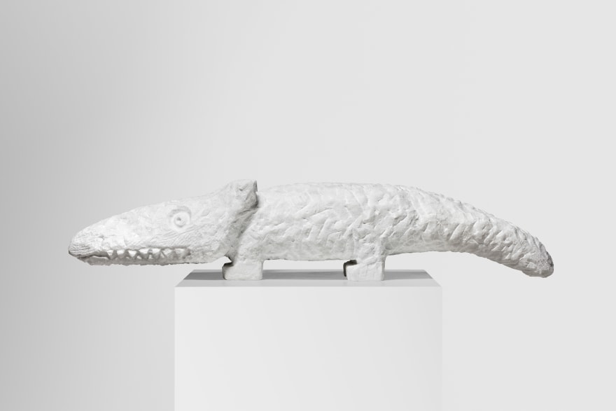 Stefan Rinck, Lobby Lizard, 2019. Marble, 21 x 21 x 98 cm (SRI19.010)