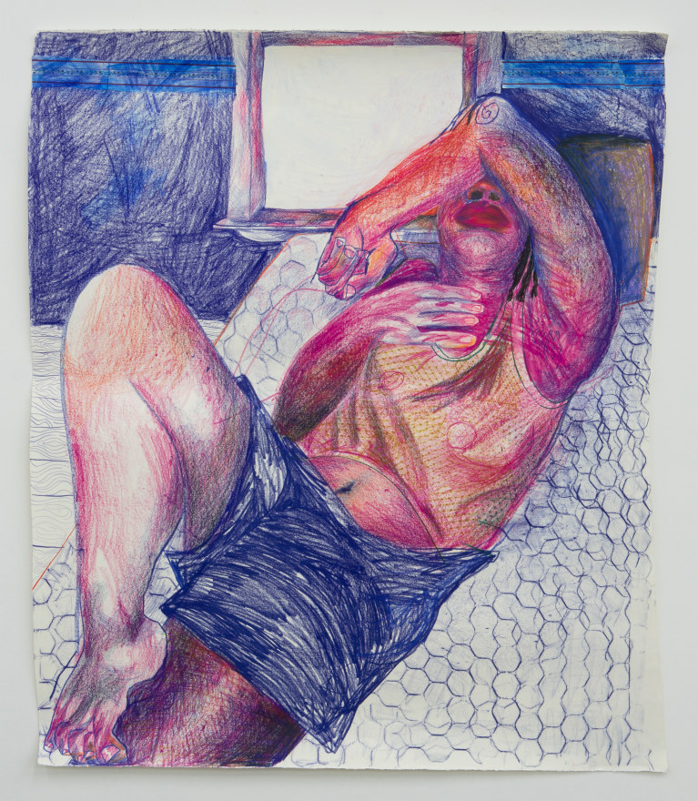 Brianna Rose Brooks Chest peace, 2020 Colored pencil on paper 50 x 40 in 127 x 101.6 cm (BRO20.011)
