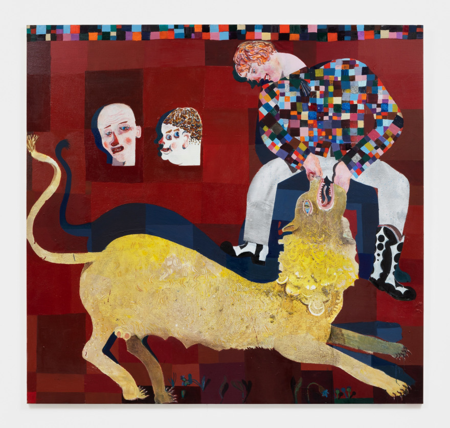 Pieter Jennes No Fear of the Lions growl, 2021 Oil on canvas 74 3/4 x 78 3/4 in 190 x 200 cm
