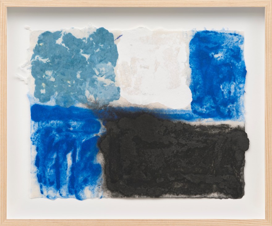 Ethan Cook Untitled, 2023 Pigmented paper pulp 14 3/4 x 17 3/8 in (framed) 37.5 x 44.1 cm (framed) (ECO23.113)
