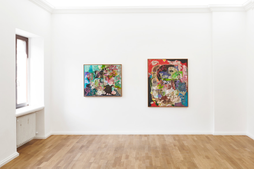 Installation view 3 of Michael Bauer: New Paintings (April 19-22, 2018) at Salon Nino Mier, Cologne