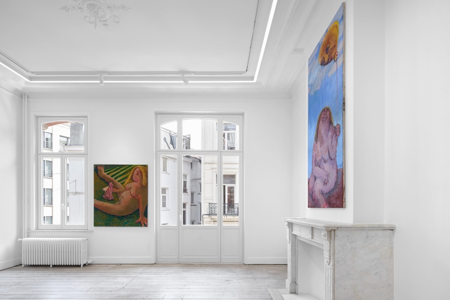 Installation view of Shanee Roe, Snarl Bloom, Nino Mier Gallery, Brussels, June 13 – July 19, 2025