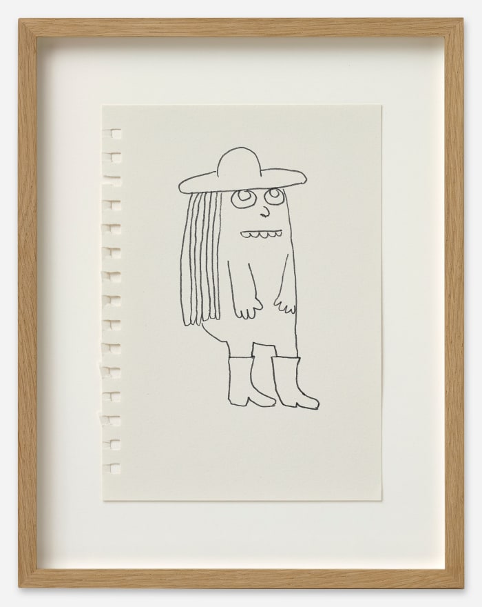 Stefan Rinck Untitled, 2022 Ink on drawing notebook paper 8 1/4 x 5 1/2 in (unframed) 21 x 14 cm (unframed)&nbsp; 11 3/4 x 9 1/8 x 1 1/8 in (framed) 30 x 23 x 3 cm (framed) (SRI22.032)