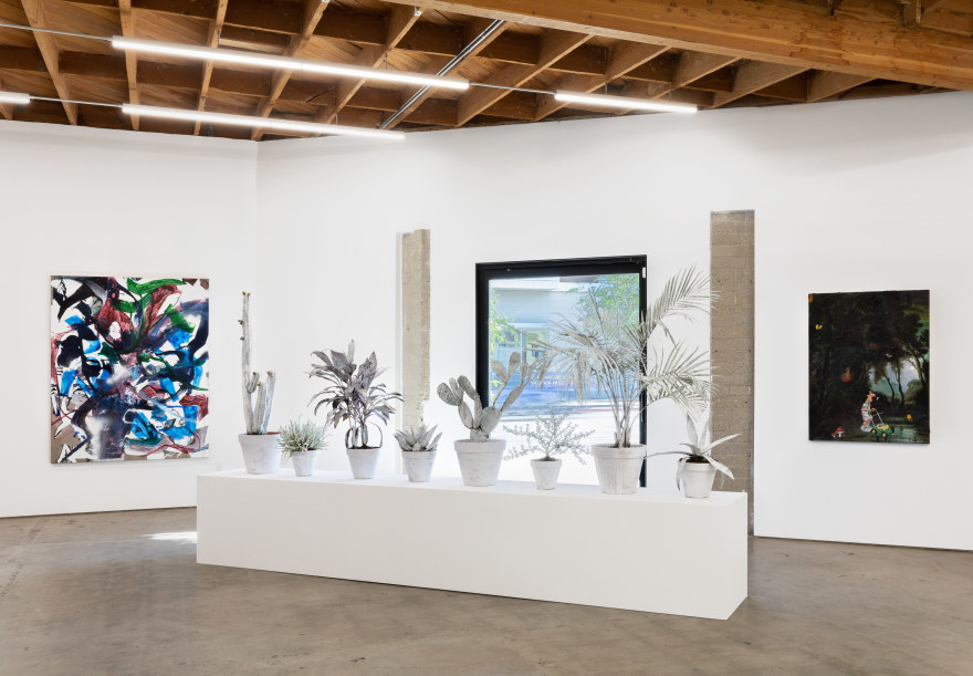 Some Trees, Organized by Christian Malycha, 2019, Nino Mier Gallery, Los Angeles, Installation view facing Doorway