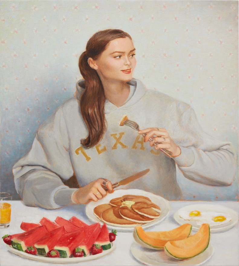 Jansson Stegner Breakfast on the Road, 2017 Oil on canvas 30 x 24 in 76.2 x 61 cm (JAS17.008)