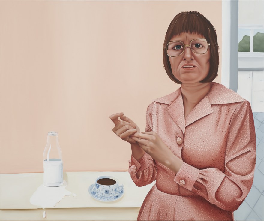 Madeleine Pfull, Pink Lady, 2020. oil on linen, 48 x 40 in, 121.9 x 101.6 cm (MP20.001)