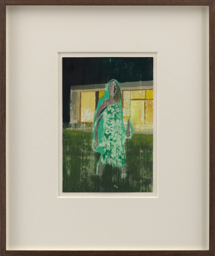 Jonathan Wateridge Host Study II, 2023 Oil on paper 16 1/2 x 13 7/8 in (framed) 41.9 x 35.2 cm (framed) (JWA23.020)