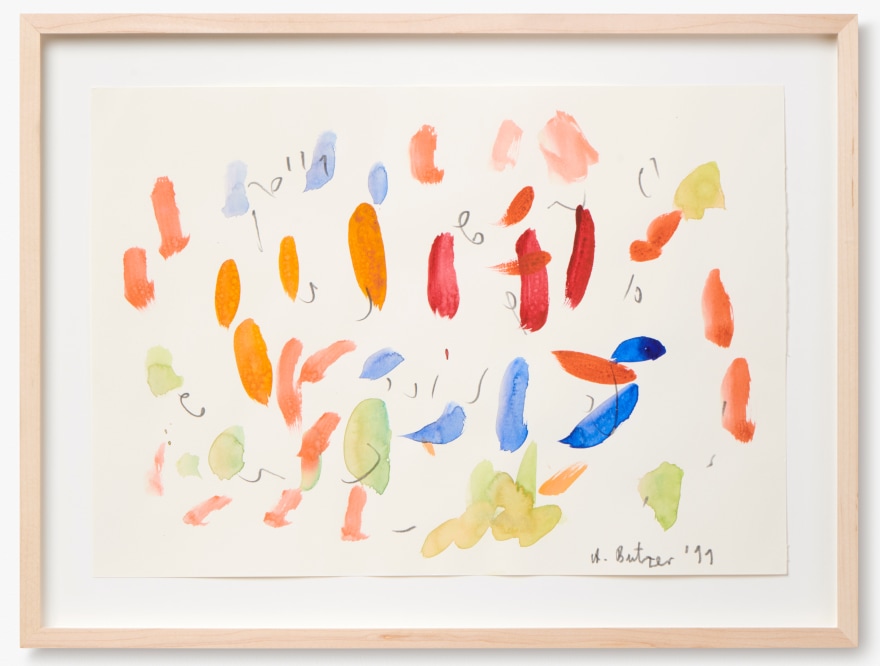Andr&eacute; Butzer, Untitled, 2011. Water Color and Graphite on Paper, 11 3/4 x 16 1/2 in, 30 x 42 cm (AB11.021)