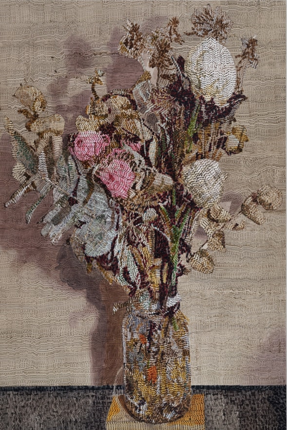 Gregory Hodge Studio Still Life, 2025 Acrylic on linen 76 3/4 x 51 1/8 in 195 x 130 cm (GHO25.014)