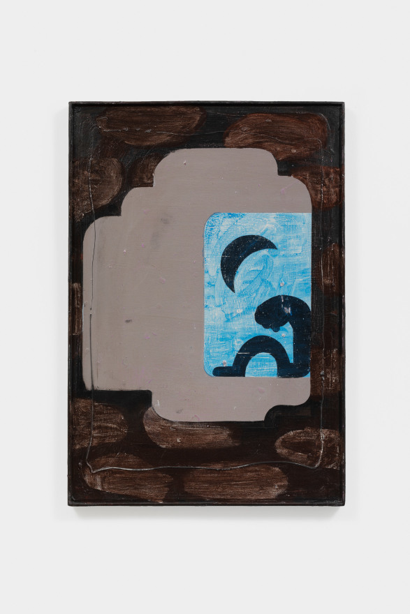 Nel Aerts Petit Mis&egrave;re, 2019-2021 Acrylic on wood in artist-made frame&nbsp; 24 3/4 x 16 7/8 in 63 x 43 cm (NAE21.003)