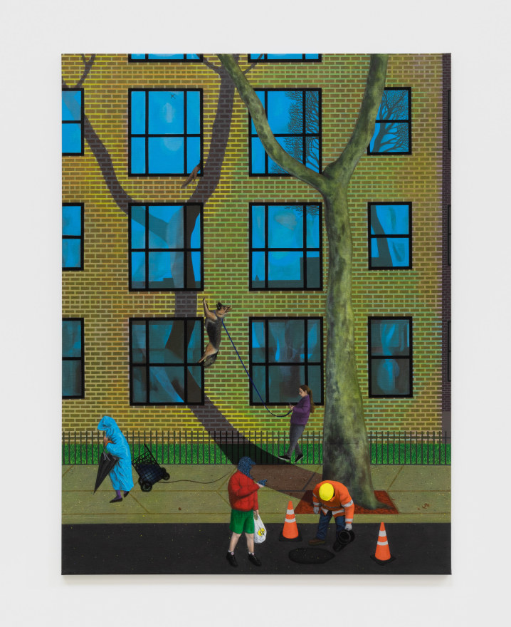 Soyeon Shin Waverly Avenue at Lafayette Avenue, 2020 Acrylic on canvas 30 x 40 in 76.2 x 101.6 cm (SSH20.001)