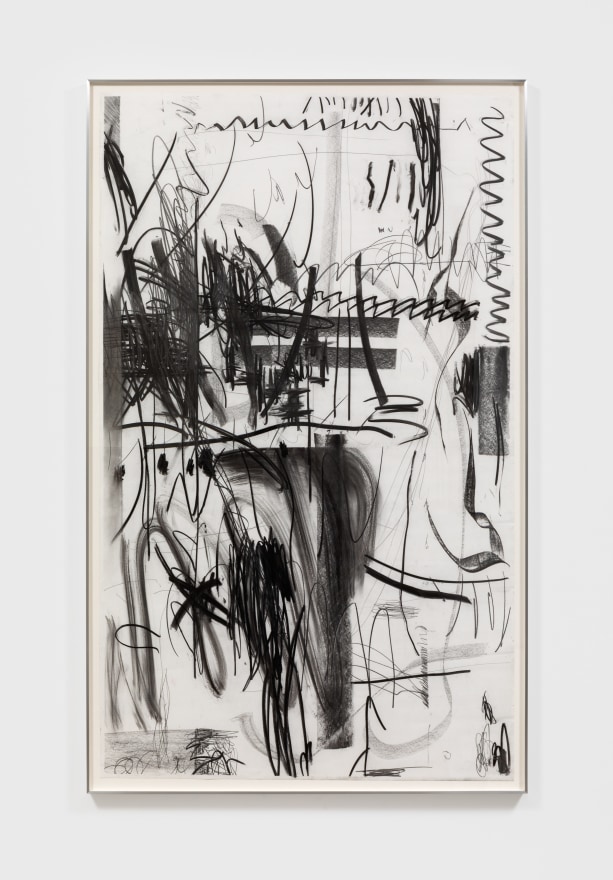 Andreas Breunig Untitled, 2018. Graphite and charcoal on paper 66 1/8 x 39 3/8 in 168 x 100 cm (ABR20.005)