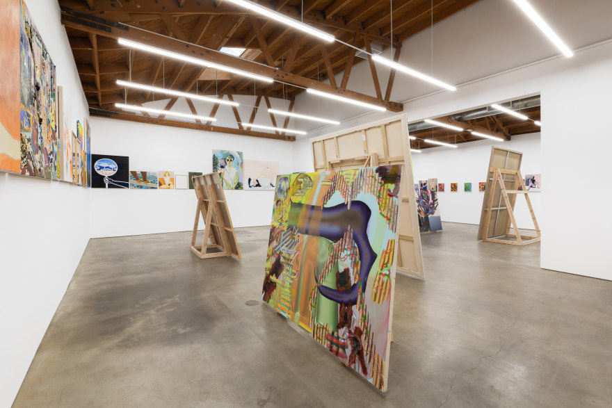 Installation view 2 of To Paint is To Love Again, Curated by Olivier Zahm (January 18-28, 2020) at Nino Mier Gallery, Los Angeles