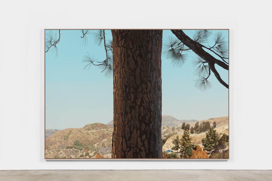 Jake Longstreth Mount Lee I, 2022 Oil on muslin 86 x 121 in (framed) 218.4 x 307.3 cm (framed) (JLO22.042)