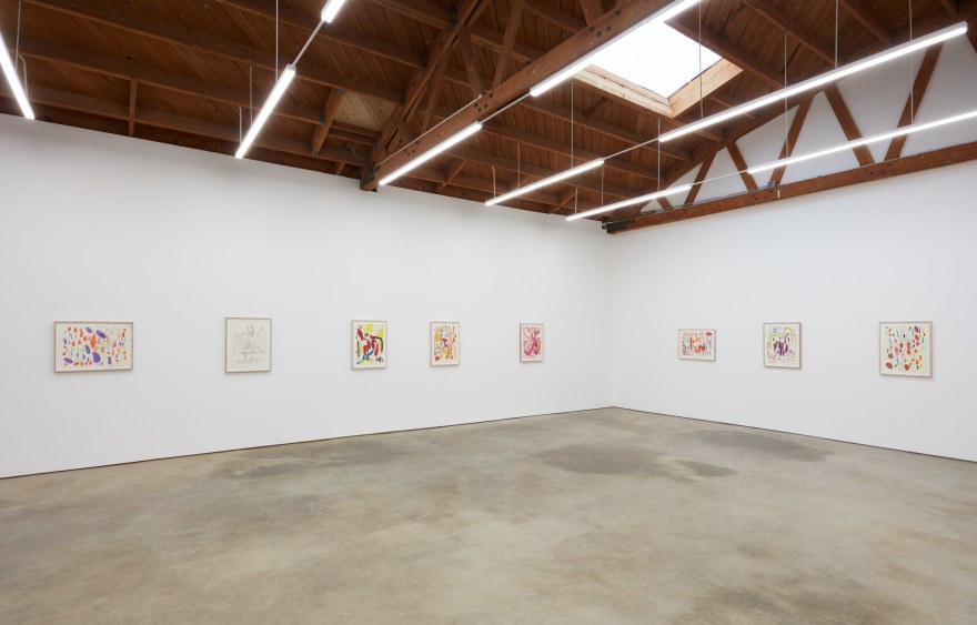 Installation View of Butzer Drawings in Secondary Room