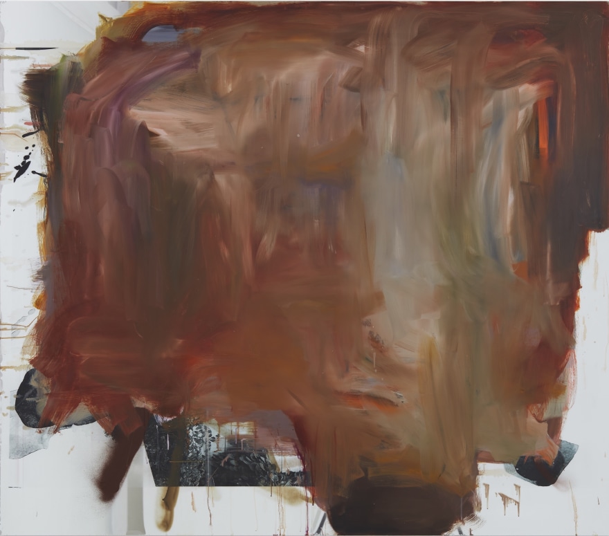 Peter Bonde UNTITLED (FALSTER), 2023 Oil, inkjet on mirror foil 55 1/8 x 63 in 140 x 160 cm (PBO24.012)