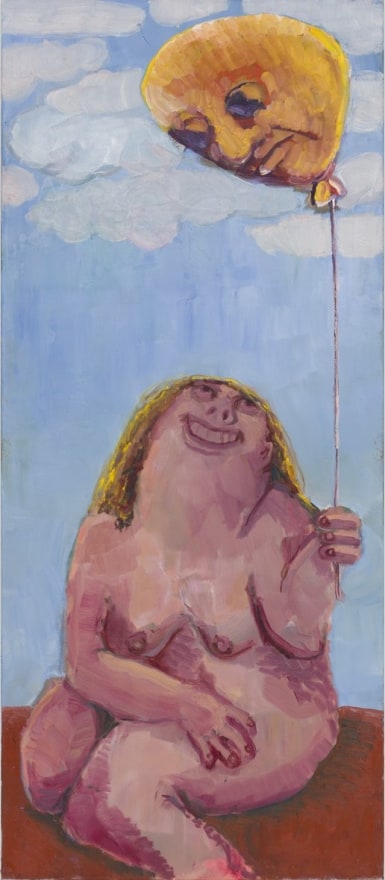 Shanee Roe Blown Lover, 2025 Acrylic and oil on canvas 86 5/8 x 37 3/8 in 220 x 95 cm (SRO25.003)