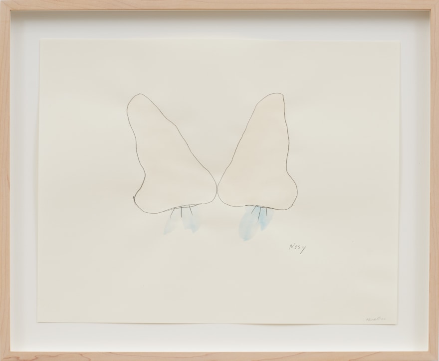 Mia Enell Nosy, 2022 Paper, pencil, watercolor 11 x 14 in 27.9 x 35.6 cm (unframed) 43,5 x 36,5 cm (framed) (MEN23.014)