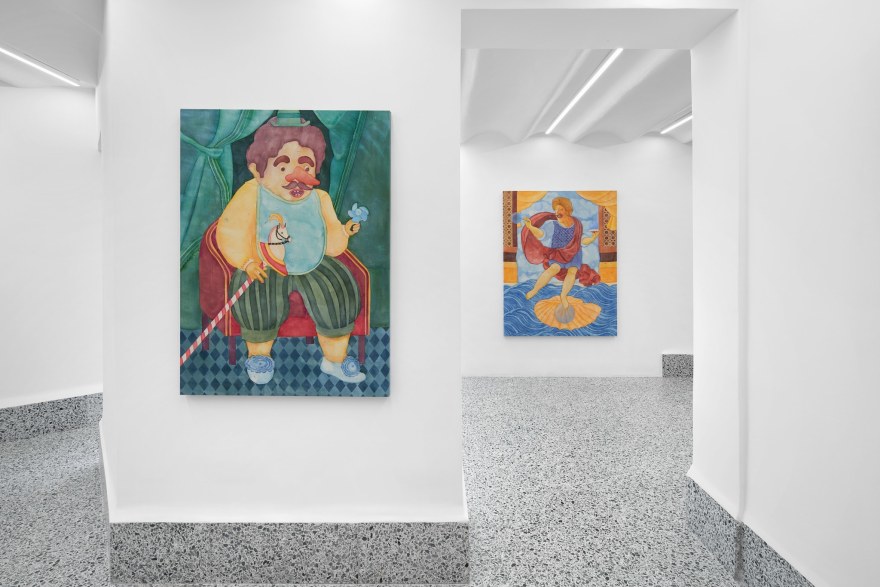 Installation view of Orkideh Torabi, Sneak Peek: Backstage Stories, Nino Mier Gallery, Brussels Allard 41, September 12 &ndash; October 26, 2024