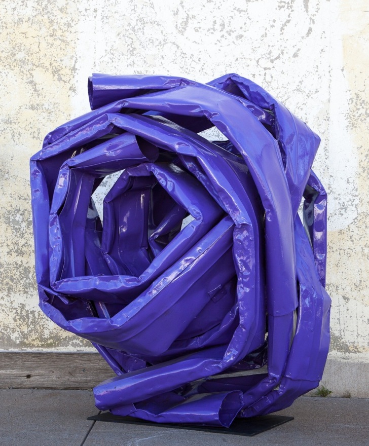 Anna Fasshauer El Tumbleweed, 2019&nbsp; Aluminum and car lacquer 57.5 x 53 x 40 in 146 x 134 x 102 cm  (AF19.004)