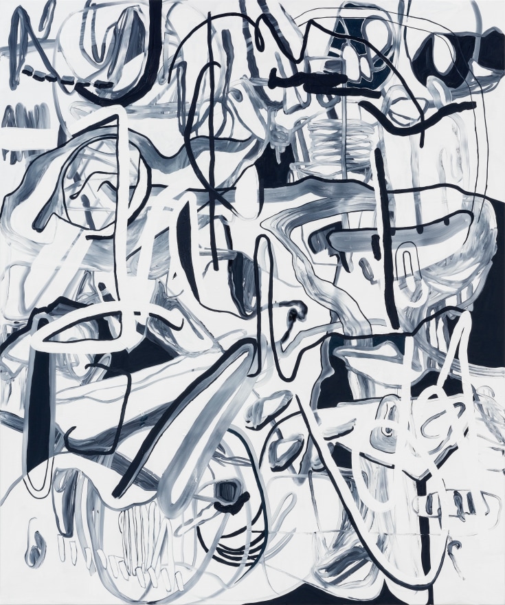 Jana Schr&ouml;der NEUROSOX L6, 2021 Acrylic on canvas 94 1/2 x 78 3/4 in 240 x 200 cm (JSR21.050)