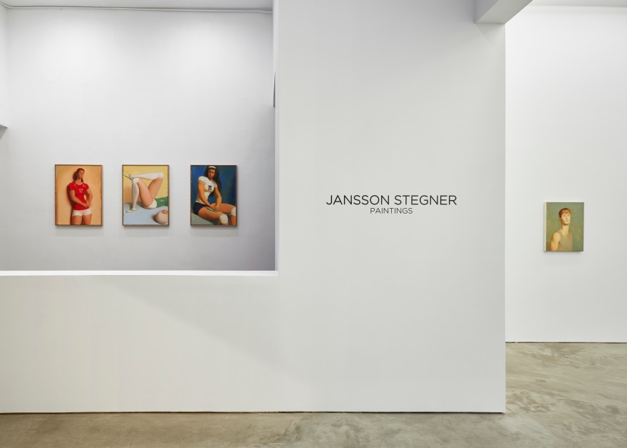 Installation view of Jansson Stegner: New Paintings (January 20-March 3, 2018) at Nino Mier Gallery, Los Angeles