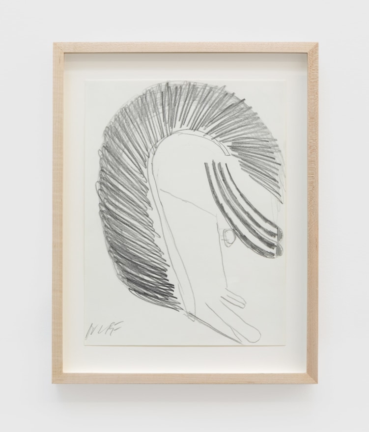 Ulrich Wulff, Hey Will, 2019, Graphite on paper, 11 3/4 x 9 in (29.8 x 22.9 cm), UWU19.015