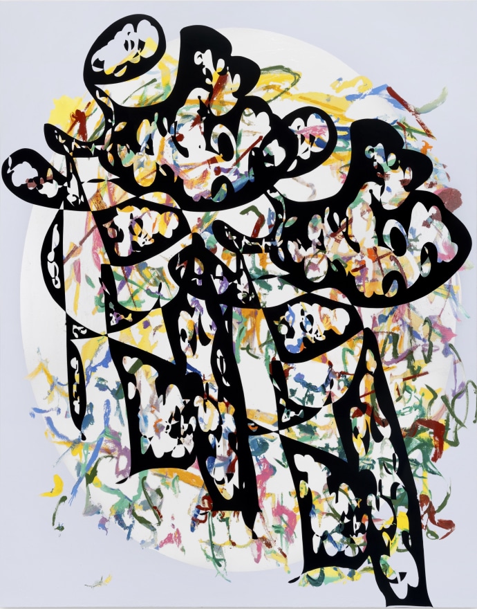 Ana Villagomez Tender Echoes, 2025 Signed, titled, and dated on verso Acrylic and flashe on canvas 75 x 59 in 190.5 x 149.9 cm (AVI25.007)