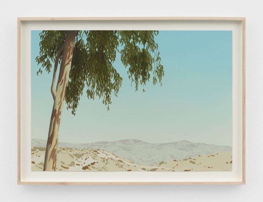 Jake Longstreth Untitled, 2022 Oil on paper 16 1/2 x 22 1/2 in (framed) 41.9 x 57.1 cm (framed) (JLO22.032)