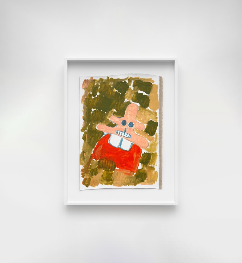 Andr&eacute; Butzer Ohne Titel / Untitled, 2023 Acrylic on canvas 26 3/4 x 20 1/2 in (framed) 67.9 x 51.9 cm (framed) (AB23.010)