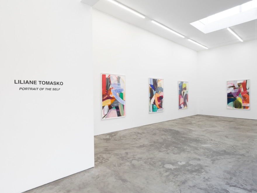 Installation view of Liliane Tomasko, Portrait of the Self (Works on Paper), (June 3 - August 12, 2023). Nino Mier Gallery, Los Angeles. Gallery Two.