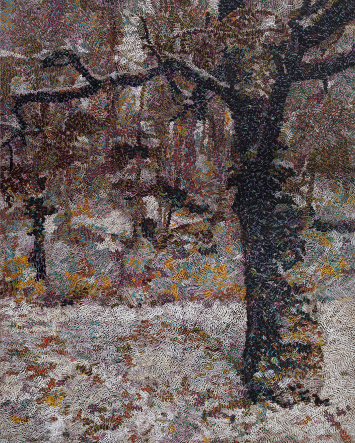 Gregory Hodge Winter Tree, 2025 Acrylic on linen 78 3/4 x 63 in 200 x 160 cm (GHO25.020)