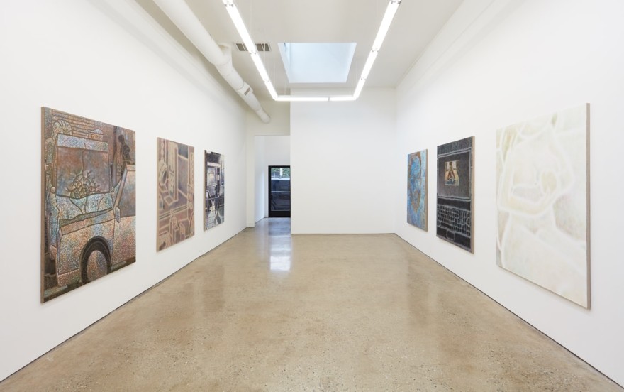 Installation View of &quot;interzoni&quot; (2018) by Max Kirmse facing Entrance