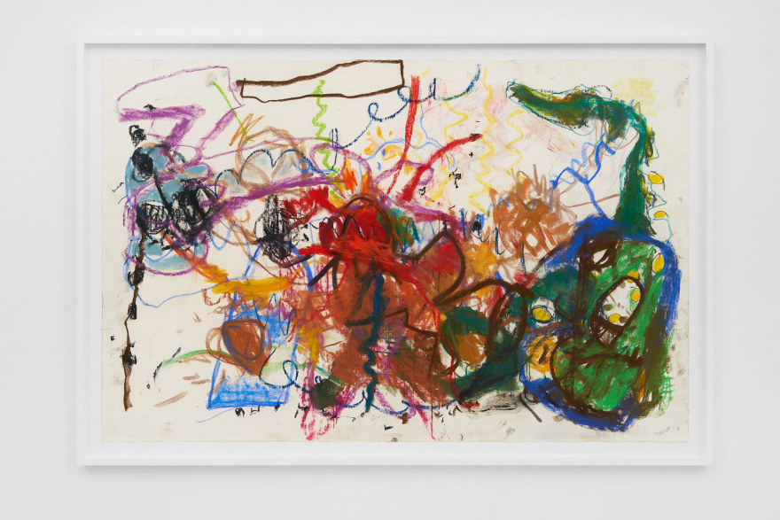 Anke Weyer Untitled, 2021 Pastel on paper 29 1/8 x 43 1/8 x 1 5/8 in (framed) 74 x 109.5 x 4 cm (framed) (AWE22.006)